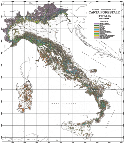 Carta Forestale d'Italia 2012