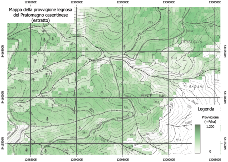 Mappa della provviggione legnosa